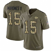Nike Chiefs 15 Patrick Mahomes II Olive Camo Salute To Service Limited Jersey Dzhi,baseball caps,new era cap wholesale,wholesale hats